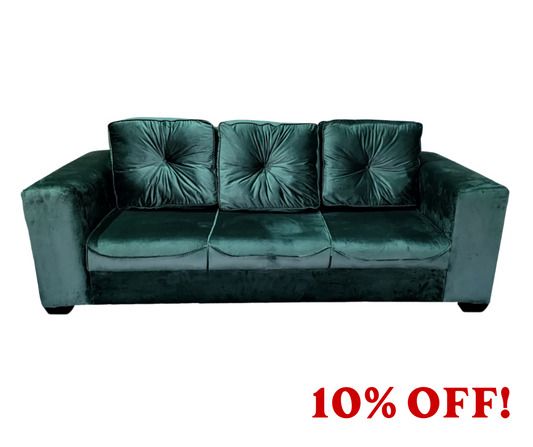 Ava Couch - 3 SEATER VELVET - Premium 3-Seater Couch from Techra Bed Factory - 3-Seater Couch - Just R 6299! Shop now at Techra Bed Factory