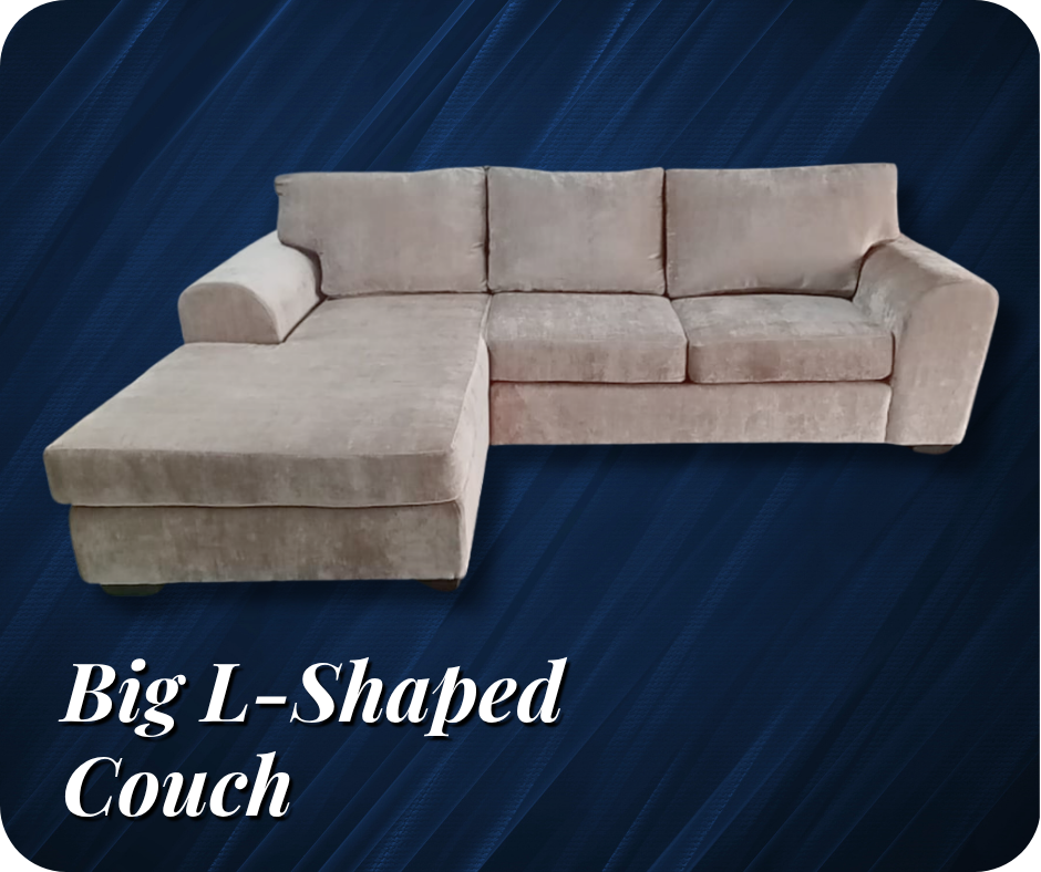 Big L-Shaped Couch - Loose Pillow Seating