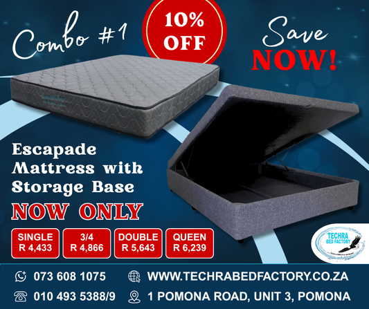 Escapade Mattress and Storage Base (Combo 1)