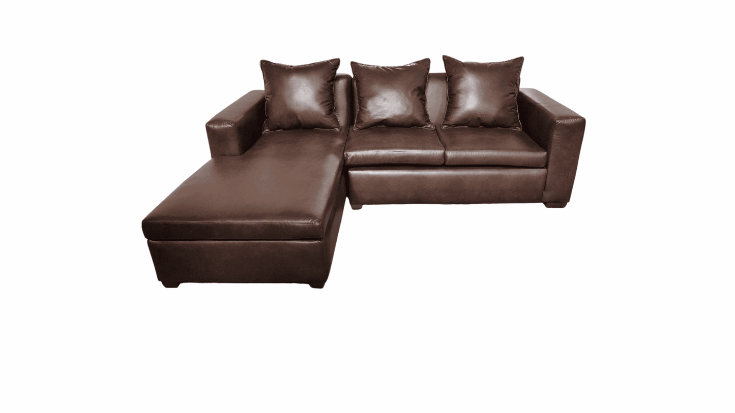 Big L-Shaped Couch - Loose Pillows Seating - Premium L-Shaped Couch - Loose Pillow Seating from Techra Bed Factory - L-Shaped Couch - Just R 8999! Shop now at Techra Bed Factory
