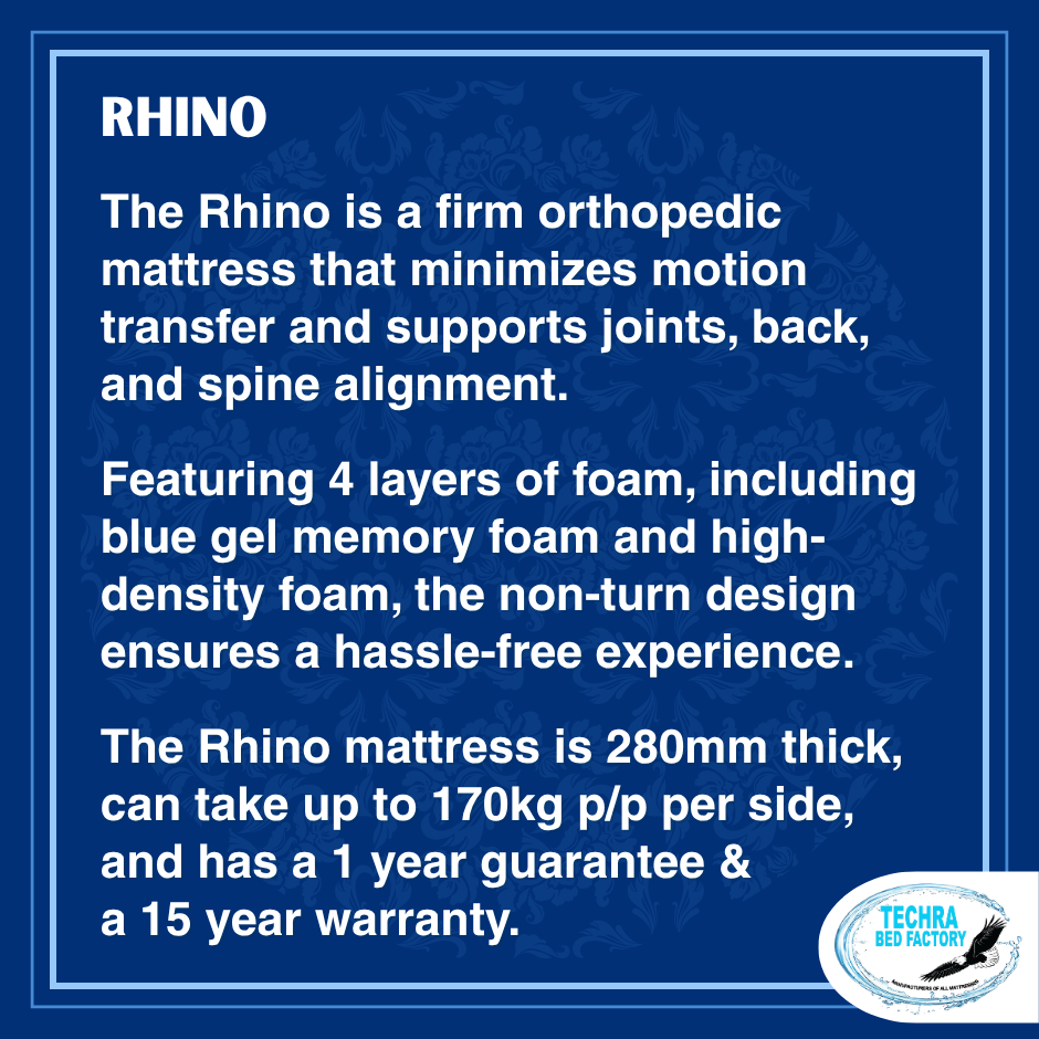 Rhino Mattress - 170KG P/P PER SIDE