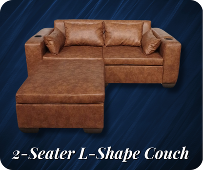 2 Seater L-Shaped Couch - Premium L-Shaped Couch - Loose Pillow Seating from Techra Bed Factory - L-Shaped Couch - Just R 5931! Shop now at Techra Bed Factory 