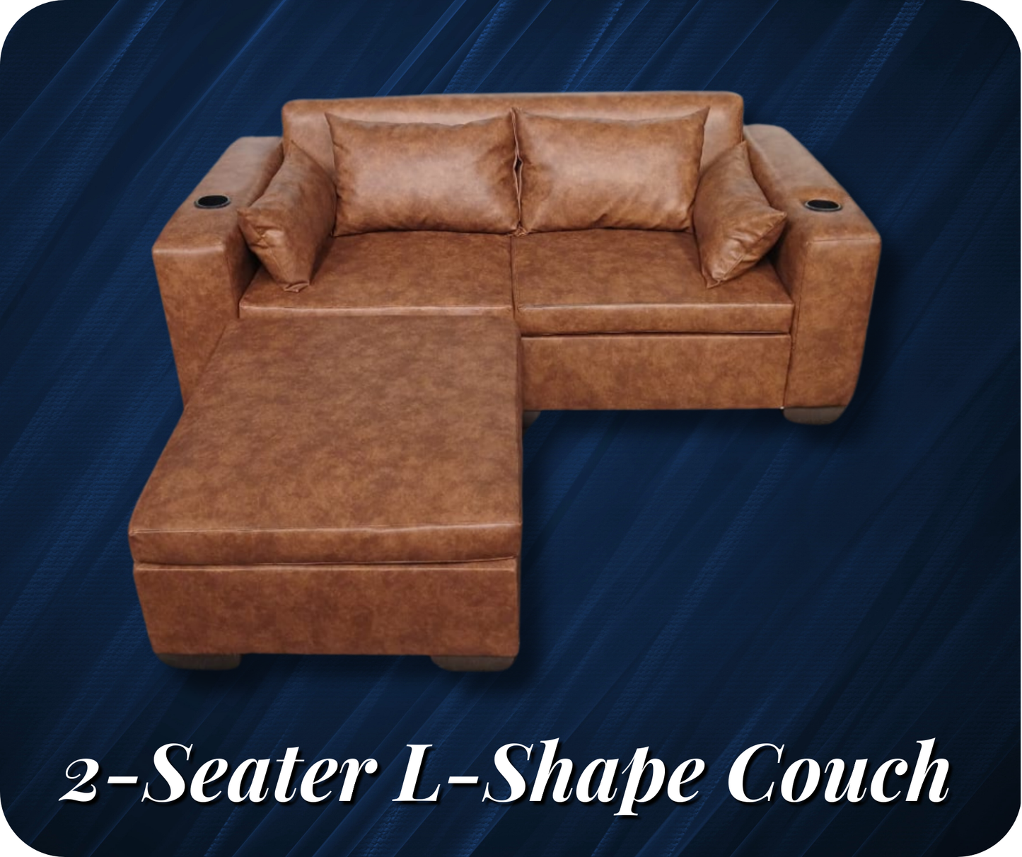 2 Seater L-Shaped Couch - Premium L-Shaped Couch - Loose Pillow Seating from Techra Bed Factory - L-Shaped Couch - Just R 5931! Shop now at Techra Bed Factory 