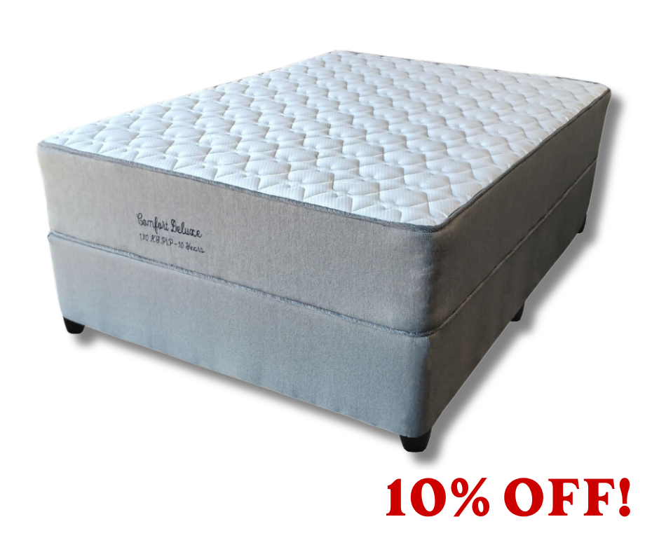 Comfort Deluxe Bed Set - Premium Medium comfort from Techra Bed Factory- comfort deluxe bed set - Just R 2789! Shop now at Techra Bed Factory 