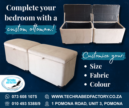 Ottomans - Premium Ottoman from Techra Bed Factory - Just R 1900! Shop now at Techra Bed Factory 