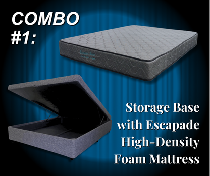 Escapade Mattress and Storage Base (Combo 1) - Premium Mattress with Storage Base from Techra Bed Factory- Mattress with Storage Base - Just R 4708! Shop now at Techra Bed Factory 