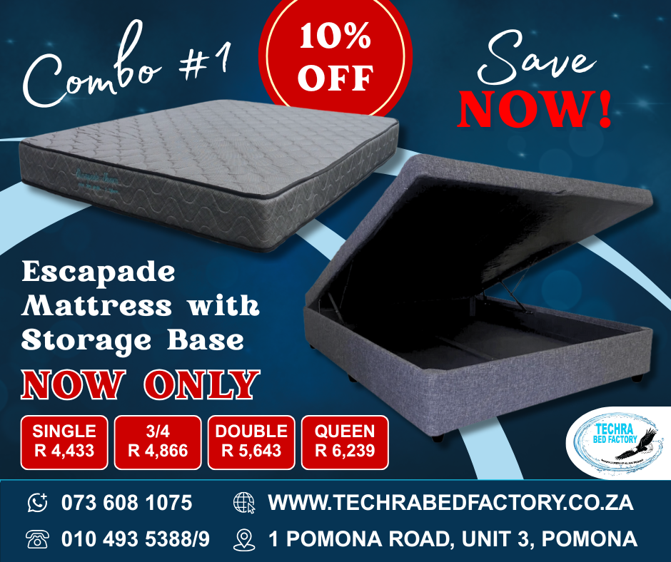Escapade Mattress and Storage Base (Combo 1)