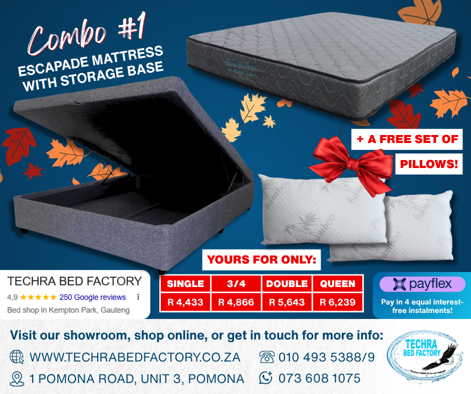 Escapade Mattress and Storage Base (Combo 1)