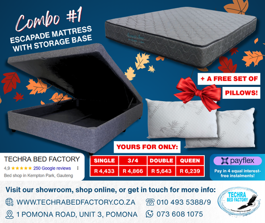 Escapade Mattress and Storage Base (Combo 1)