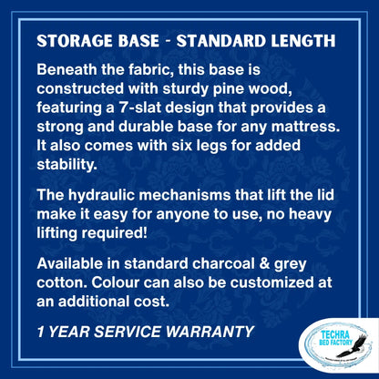 Flip-Top Storage Bed Base - Standard Length