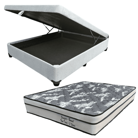 storage base and mattress comfort non turn combo2 available at Techra Bed Factory